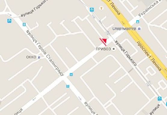 Схема рекламной плоскости по адресу Украинская ул., 49