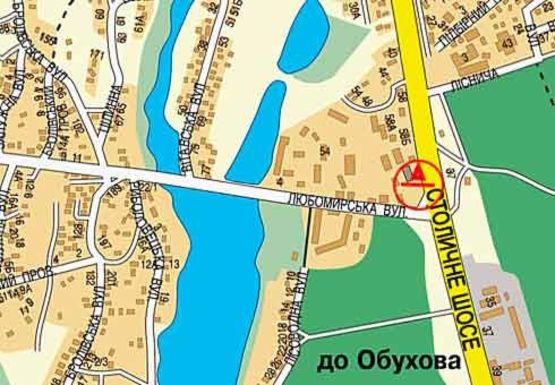 Схема рекламной плоскости по адресу Столичное шоссе, 70