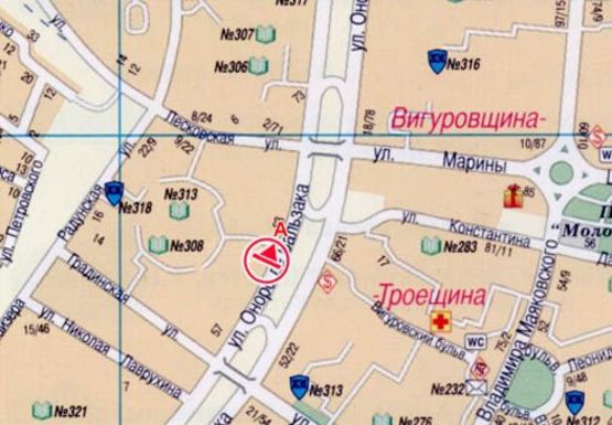 Схема рекламной плоскости по адресу Бальзака ул., 63