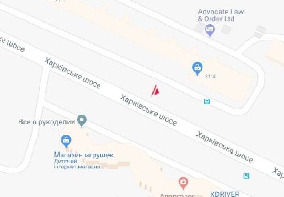Схема рекламной плоскости по адресу Харьковское шоссе, 21