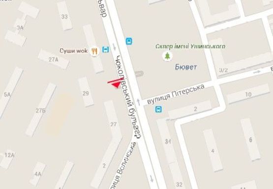 Схема рекламной плоскости по адресу Чоколовский б-р, 29