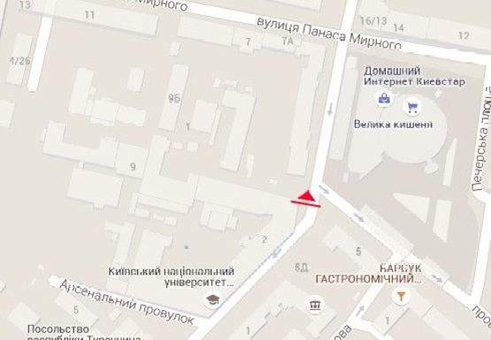 Схема рекламной плоскости по адресу Немировича-Данченко ул., 2 - Алмазова ул. (бывш. Кутузова ул.) (BackLit)