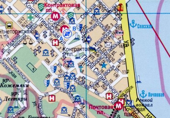 Схема рекламной плоскости по адресу Спасская ул., между подземными переходами