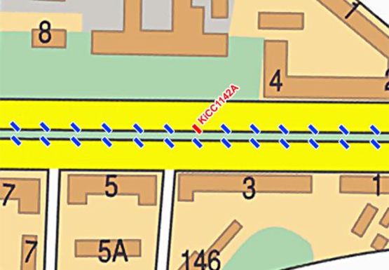 Схема рекламной плоскости по адресу Победы пр.