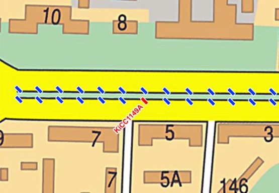 Схема рекламной плоскости по адресу Победы пр.