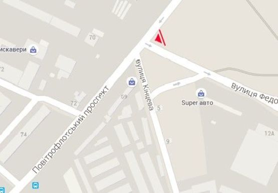 Схема рекламной плоскости по адресу Воздухофлотский пр. - Эрнста ул.