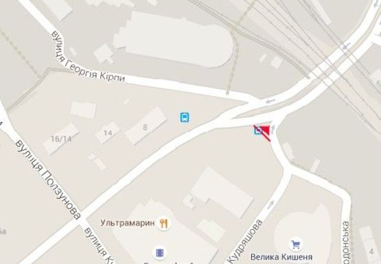 Схема рекламной плоскости по адресу Липковского ул., 1 (бывш. Урицкого ул.)