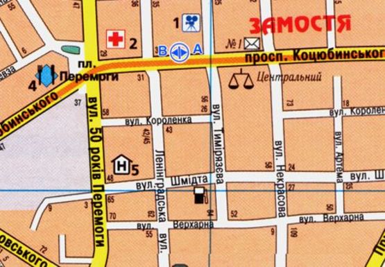 Схема рекламной плоскости по адресу Коцюбинского ул., 38