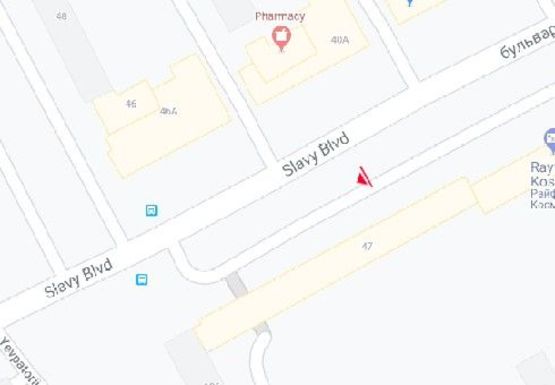 Схема рекламной плоскости по адресу Славы б-р., 47