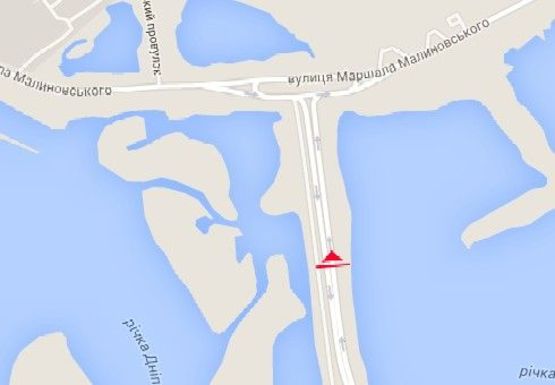 Схема рекламной плоскости по адресу К Усть-Самарскому мосту от Малиновского ул.