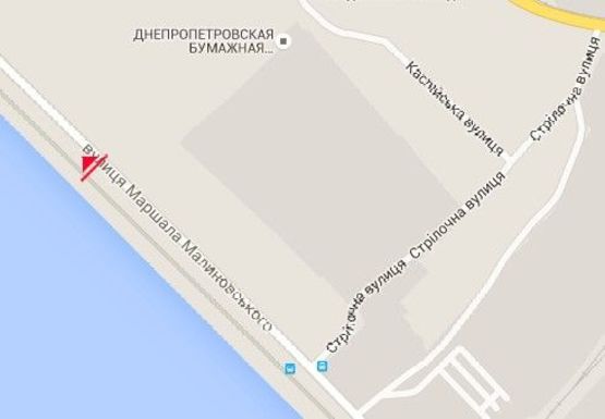 Схема рекламной плоскости по адресу Маршала Малиновского ул., напротив д. 78