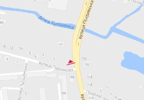 Схема рекламной плоскости по адресу Покровская ул. - Парниковая ул., 2