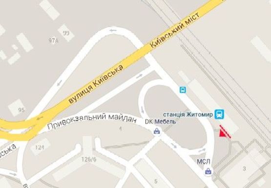 Схема рекламной плоскости по адресу Привокзальная пл., 2