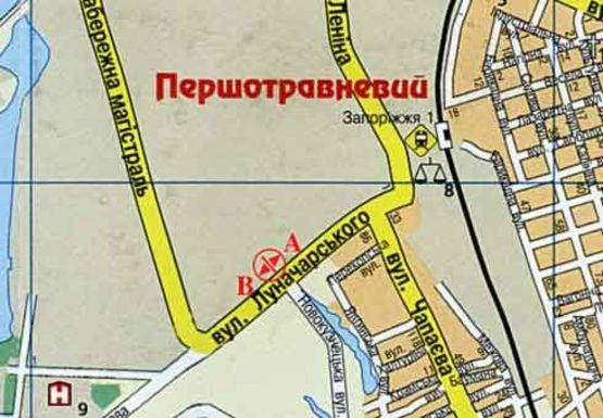 Схема рекламной плоскости по адресу Привокзальная ул. - Новокузнецкая ул.