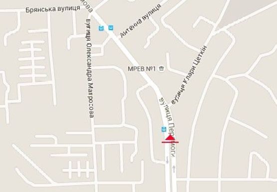 Схема рекламної площини за адресою Победы ул.  - Гагарина ул.