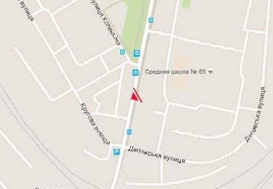 Схема рекламной плоскости по адресу Моторостроителей ул. - Центральный рынок