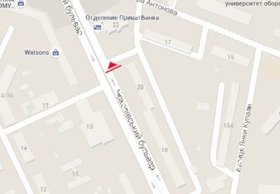 Схема рекламної площини за адресою Чоколовский б-р, 20