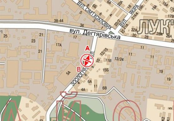 Схема рекламной плоскости по адресу Зоологическая ул., 5_1