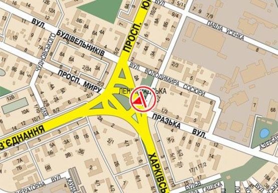 Схема рекламної площини за адресою Дарницкая пл. (бывш. Ленинградская пл.)