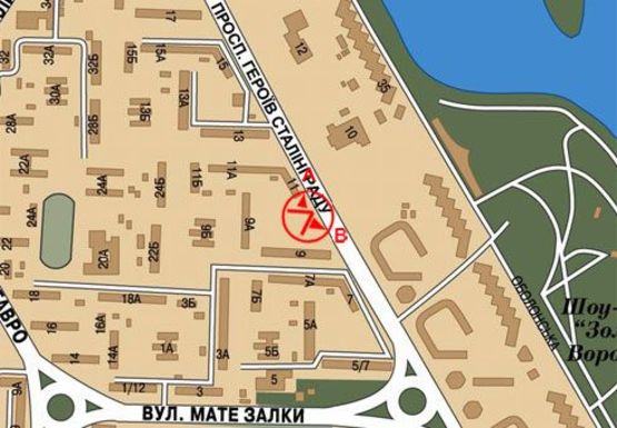 Схема рекламной плоскости по адресу Героев Сталинграда пр., 11