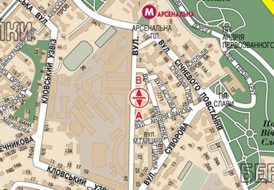 Схема рекламной плоскости по адресу Московская ул., 9 (BackLit)