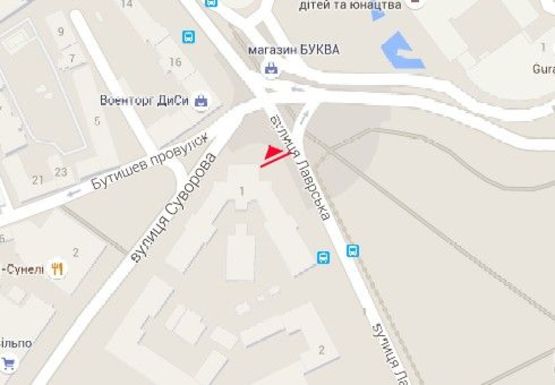 Схема рекламной плоскости по адресу Мазепы Ивана ул. - Славы пл.