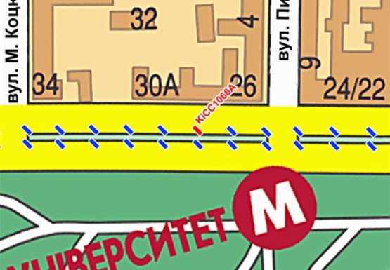 Схема рекламной плоскости по адресу Шевченко б-р
