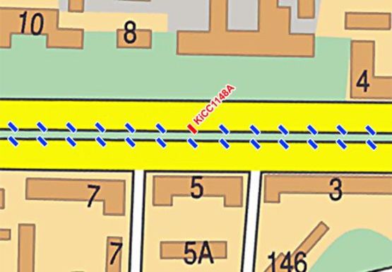 Схема рекламної площини за адресою Победы пр.