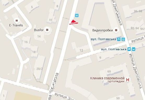 Схема рекламной плоскости по адресу Черновола ул., 12