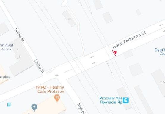 Схема рекламної площини за адресою Федорова ул. (6)