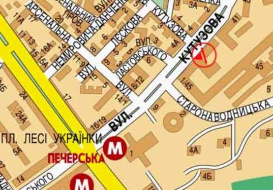 Схема рекламной плоскости по адресу Алмазова ул., 1 (бывш. Кутузова ул.)