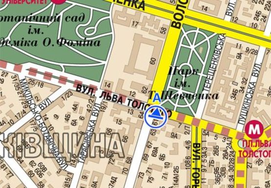 Схема рекламной плоскости по адресу Владимирская ул., 61