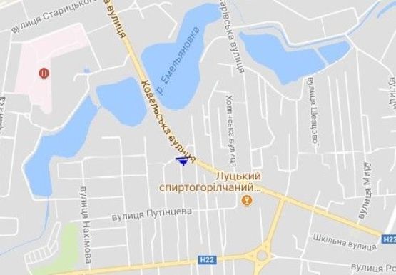 Схема рекламної площини за адресою Ковельская ул., 85 - Матросова ул.