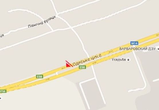 Схема рекламної площини за адресою Одесская трасса - въезд
