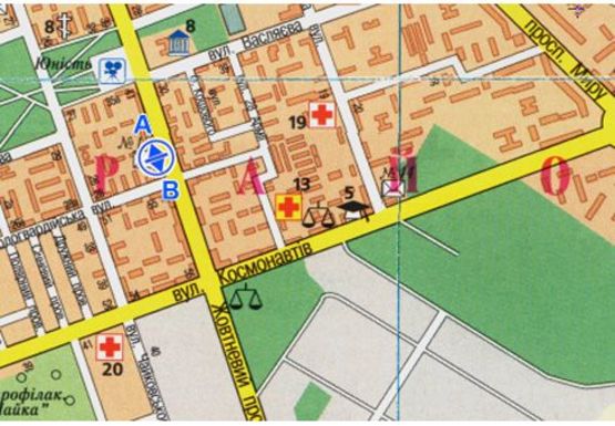 Схема рекламной плоскости по адресу Богоявленский пр. - перед ост.Молодогвар. (ПОД БАННЕР)