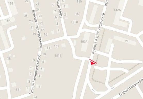 Схема рекламної площини за адресою Карла Либкнехта ул., 158