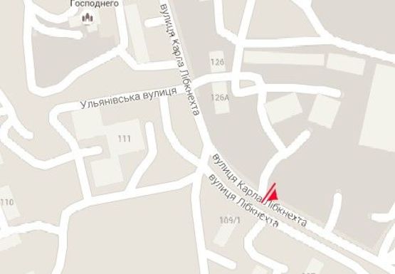 Схема рекламной плоскости по адресу Карла Либкнехта ул., 107