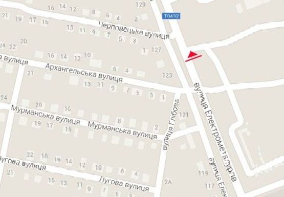 Схема рекламної площини за адресою Электрометаллургов пр., 125