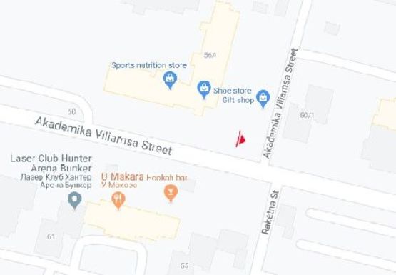 Схема рекламної площини за адресою Академика Вильямса ул., 56а