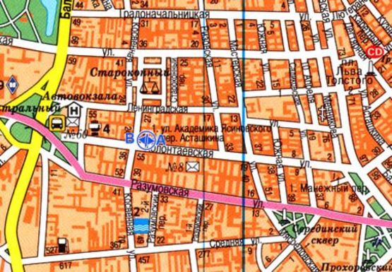 Схема рекламної площини за адресою Колонтаевская ул. - Косвенная ул, остановка 2