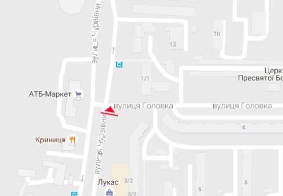 Схема рекламной плоскости по адресу Чураивны ул. - Головка ул.