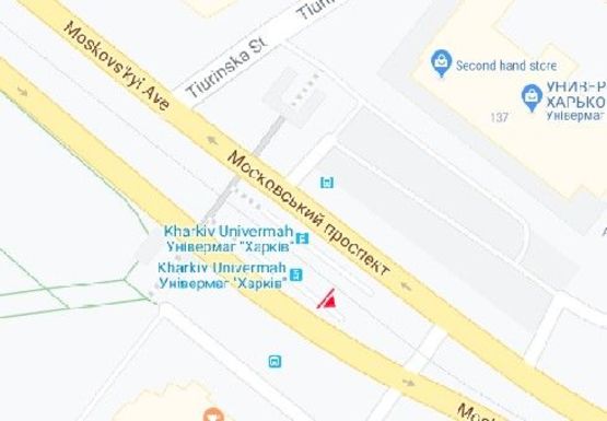 Схема рекламной плоскости по адресу Московский пр., 94 (остановка)