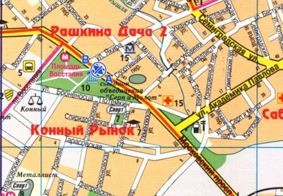 Схема рекламної площини за адресою Московский пр., 137 (остановка)