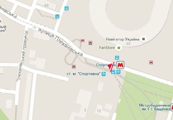 Схема рекламной плоскости по адресу Плехановская ул. - Плехановский пер. в центр (остановка)