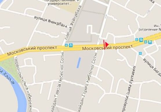 Схема рекламной плоскости по адресу Московский пр., 47