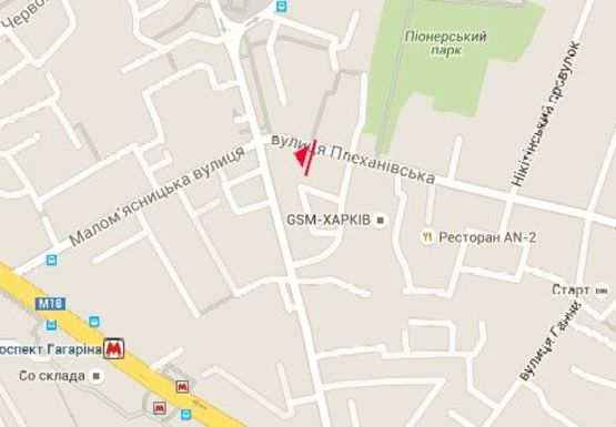 Схема рекламної площини за адресою Плехановская ул., 2-5