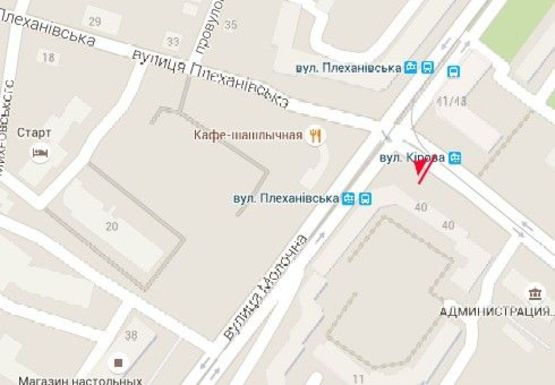 Схема рекламной плоскости по адресу Плехановская ул., напротив д. 41-43