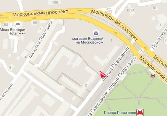 Схема рекламной плоскости по адресу Восстания пл., 1