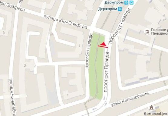 Схема рекламной плоскости по адресу Правды пр. - Юры Зойфера ул.