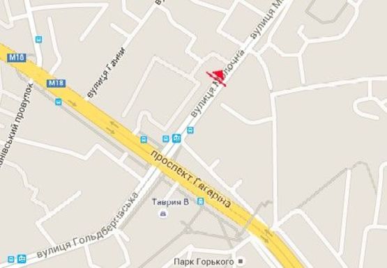 Схема рекламной плоскости по адресу Молочная ул., 38